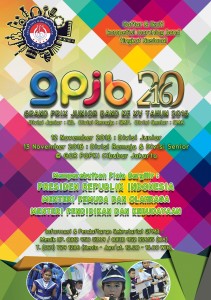 Grand Prix Junior Band (GPJB) Ke-XV 2016 Divisi Junior: SD ; Divisi Remaja: SMP ; Divisi Senior: SMA